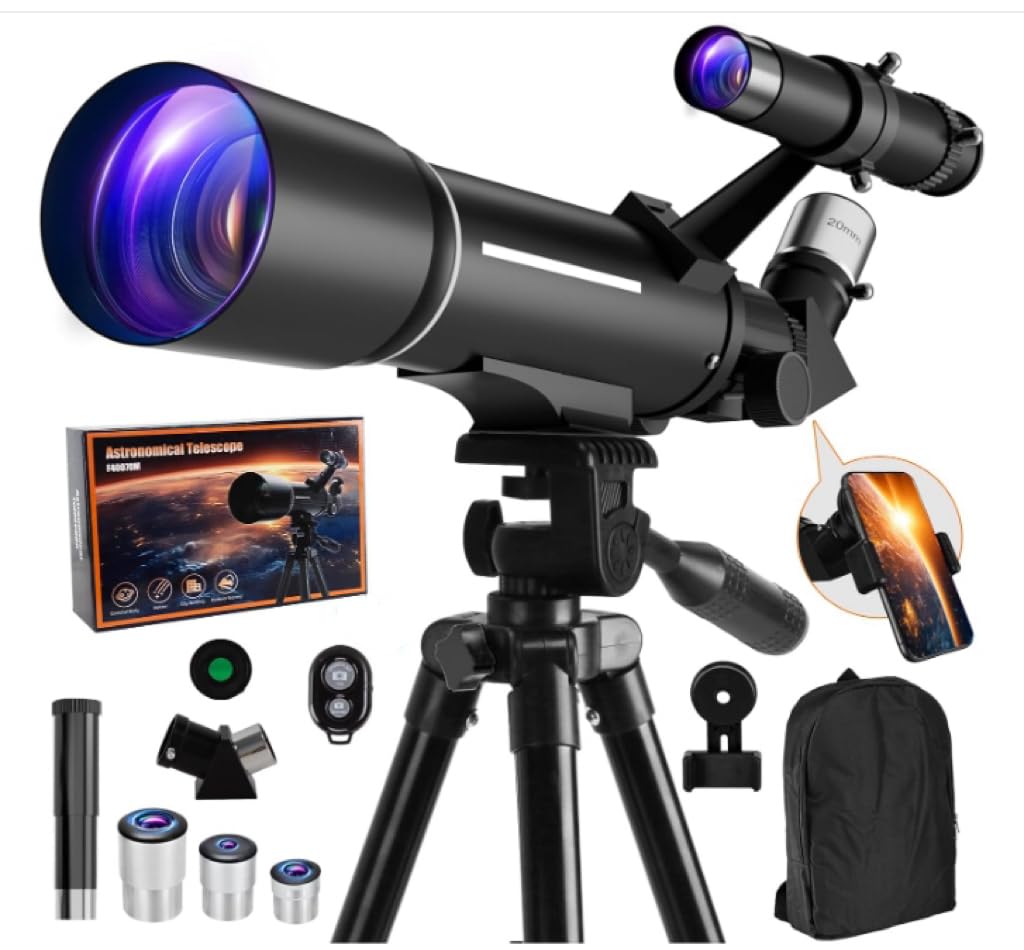 Amazon.co.jp: 天体望遠鏡 初心者に最適 口径70mm 焦点距離500mm 200X